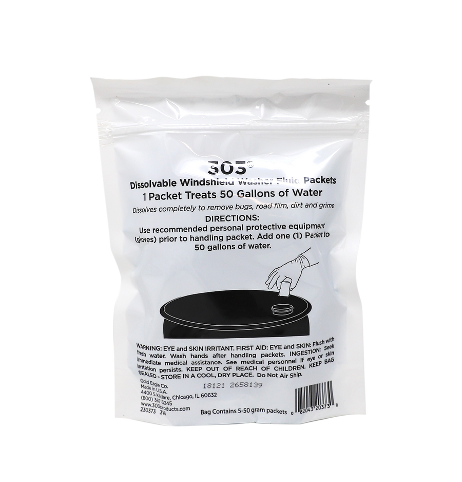 303 WINDSHLD WASHR PKTS  50 GRAM PA