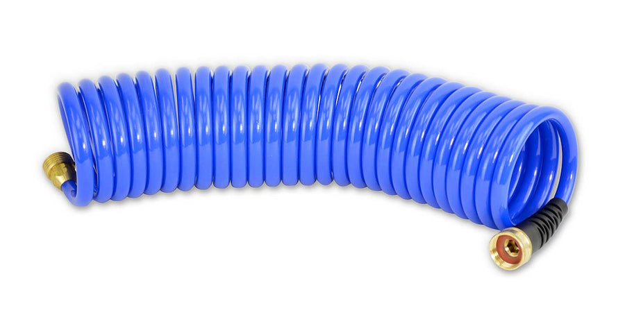 25' COILED HOSE STANDARD - BLUE