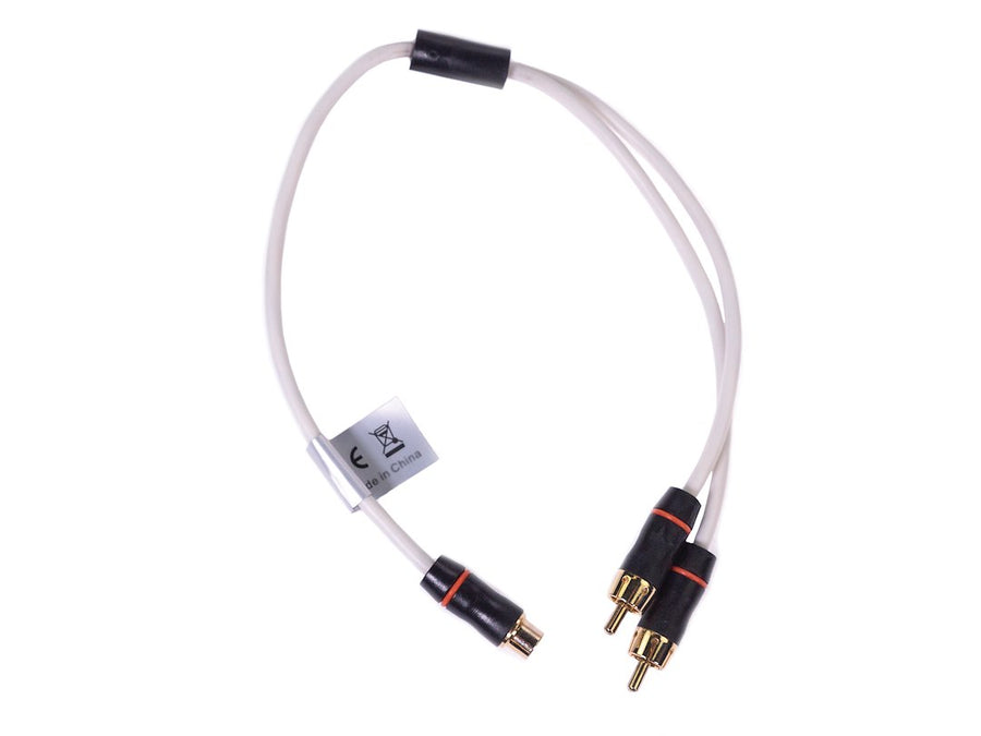 RCA SPLITTER  1 FEMALE TO 2 MALE