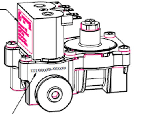 GAS VALVE FOR WTR HTR (REP 161255)