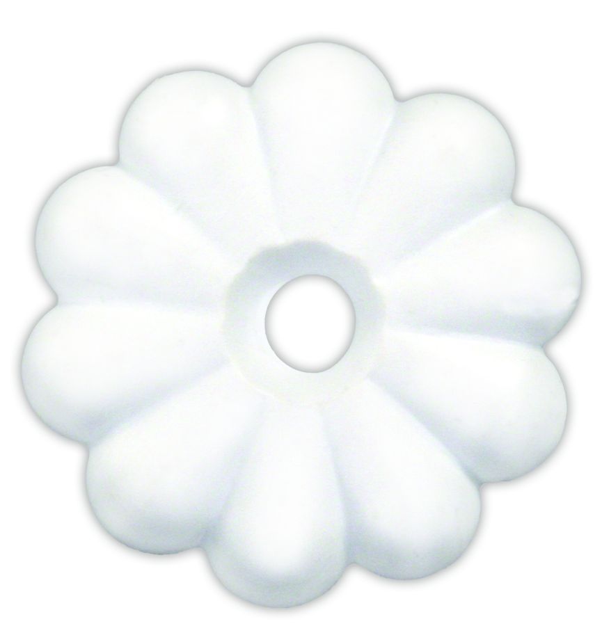 PLASTIC ROSETTES  WHT