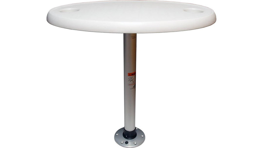 TABLE PACKAGE 18X30 OVAL WHITE