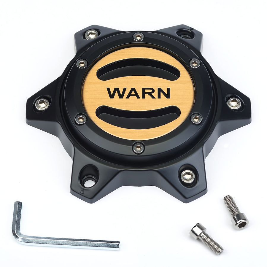 REPLACEMENT CENTER CAP BLK/GLD