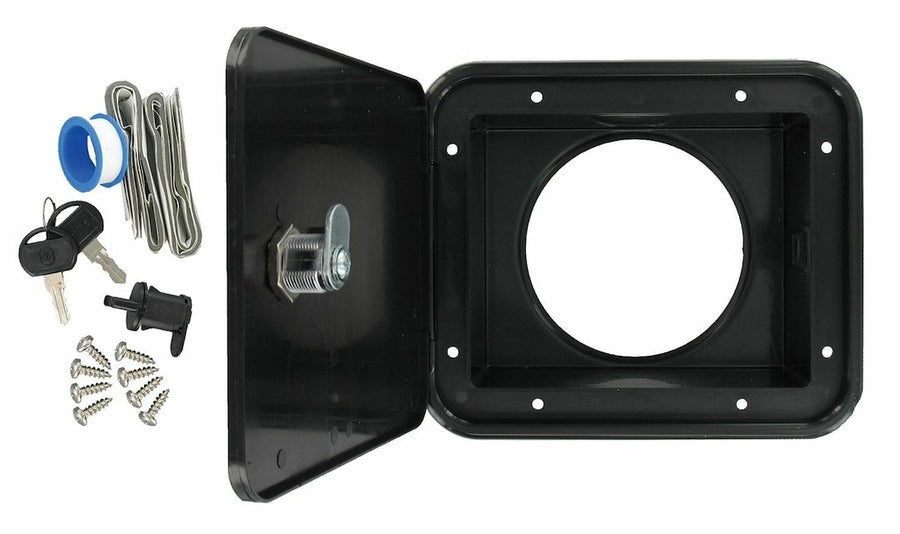 SEWER HOSE HATCH  BLACK