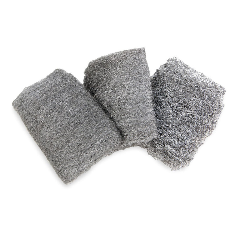 3 PC STEEL WOOL MULTIGRADE