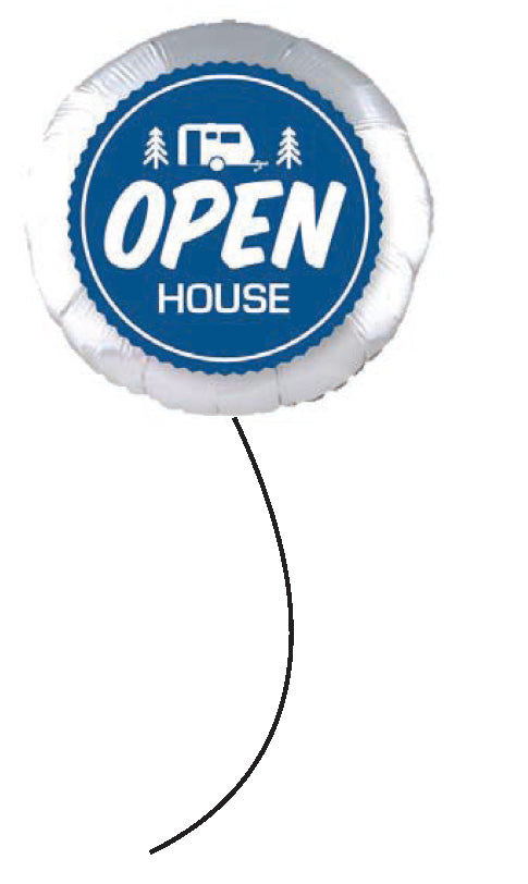 BALLOONS - OPEN HOUSE BLUE RV 20PL