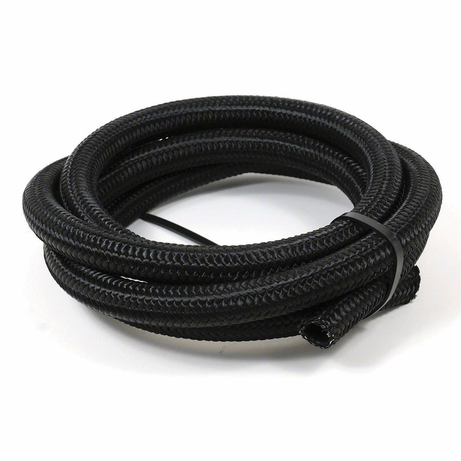 BLK NYLON SS BRD HOSE  -4AN X 20'
