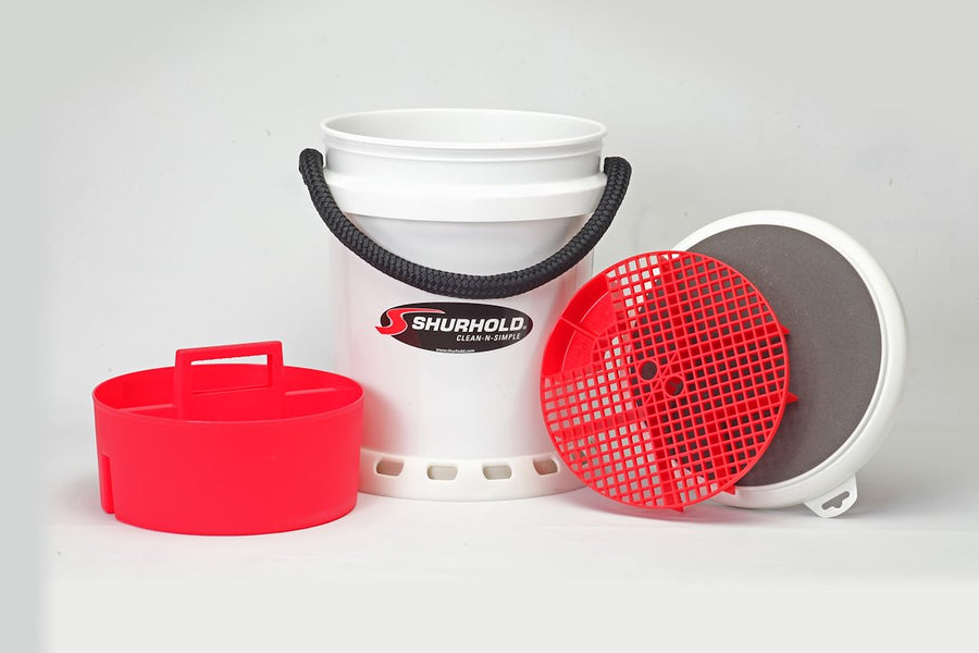 5 GALLON WHITE BUCKET KIT + BASE