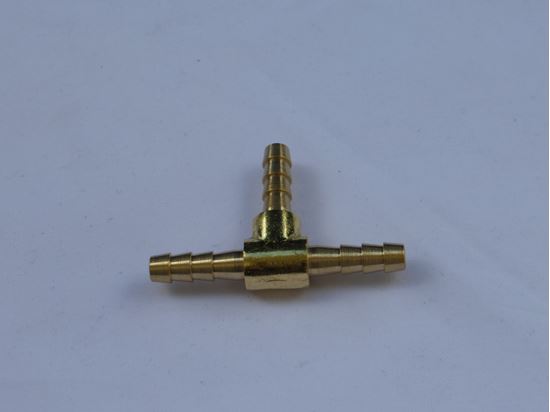 BRASS BARB/BARB/BARB 'T' 1/8'(3.2MM