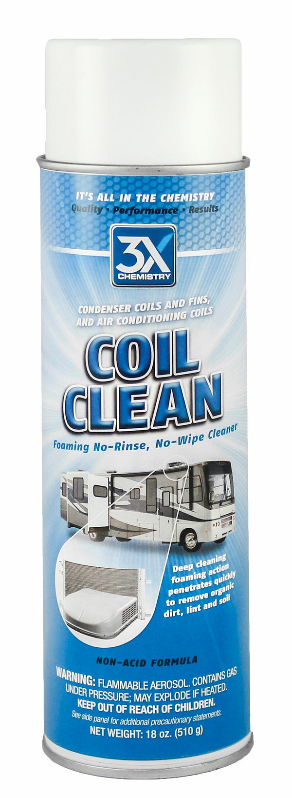 AP Products 117 Air Conditioner Coil Cleaner; 3X Chemistry; Used To Remove Dirt/ Lint/ Grease/ Matted Material From RV Condenser Coils And Fins; With Deodorant